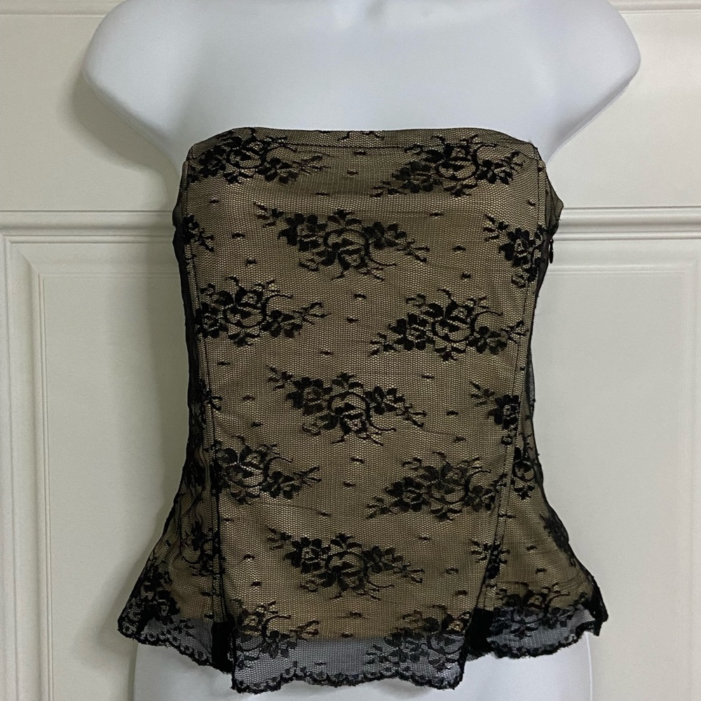 Y- Black Laced Corset Top